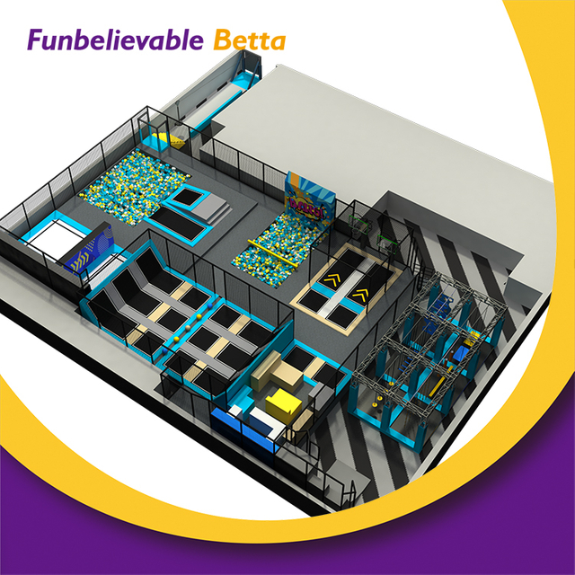 Bettaplay 900sqm Commercial Indoor Trampoline Park Equipment - Complete Turnkey Solution for Startup