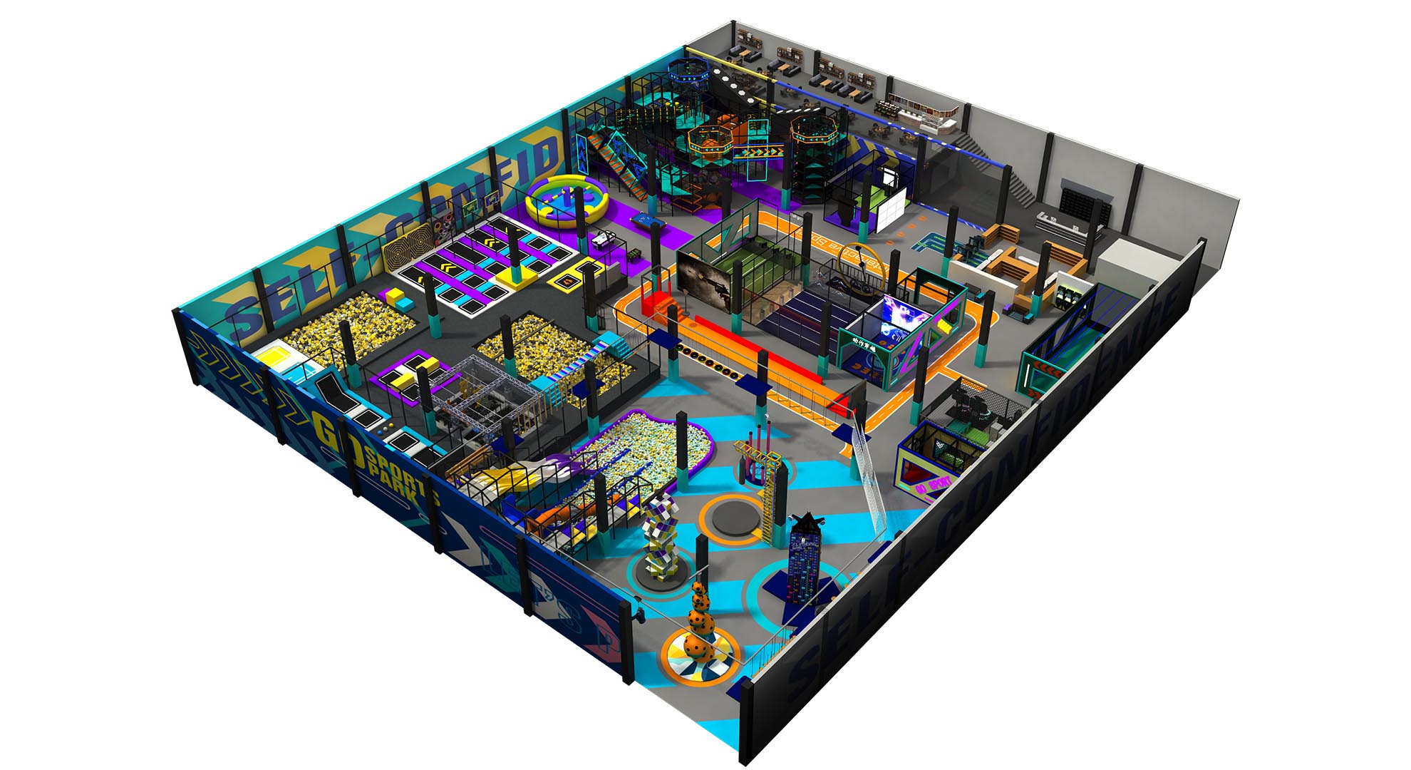 Pokiddo Commercial Indoor Amusement Park: Design Casebook Volume 2 - Pingdingshan Project Design Case - 2700 Square Meters