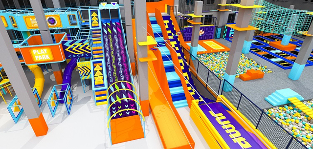 Bettaplay 3000SQM Commercial Colorful Modern Design Kids Indoor Playground Equipment for Sale