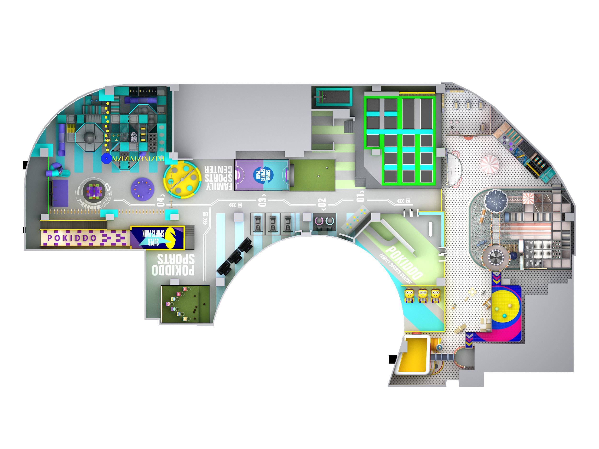 Design of Indoor Amusement Park