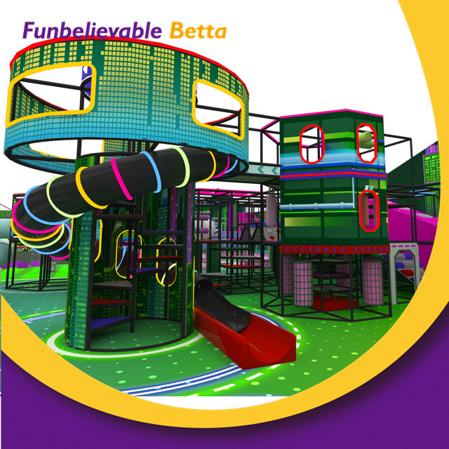 Bettaplay 2000 sqm Play-Standard Kids Indoor Playground Equipment Trampoline Park 