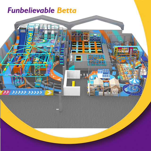 Bettaplay 1200 Sqm Custom Modern Style Kids Space Theme Playground Equipment Sets Commercial Indoor Playground