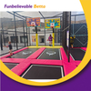 Комбинированный крытый батут и мягкая игровая площадка, новый дизайн на заказ для семейного парка развлечений, торгового центра, коммерческого использования