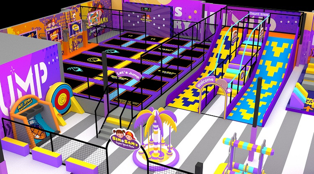 BetTaplay 760SQM comercial de juegos suave y interno tobogán para niños Diseño de plástico para centros comerciales