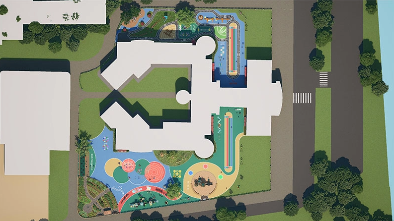 Real design of a kindergarten project in Africa covering over 6000sqm