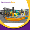 Bettaplay 2000 SQM Joyful Secret Realm of Grey Orange Intertwined Fun Amusement Equipment for Indoor Kids' Trampoline Ninja Park