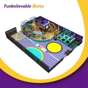 Bettaplay 437㎡ New Design Indoor Playground Play Area Equipment Indoor Playground with Big Tunnl Slide For Kids