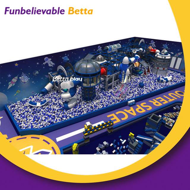 Bettaplay Kids Amusement Park Indoor Playground Equipment Large Maze with Slide Rides for Indoor Playground