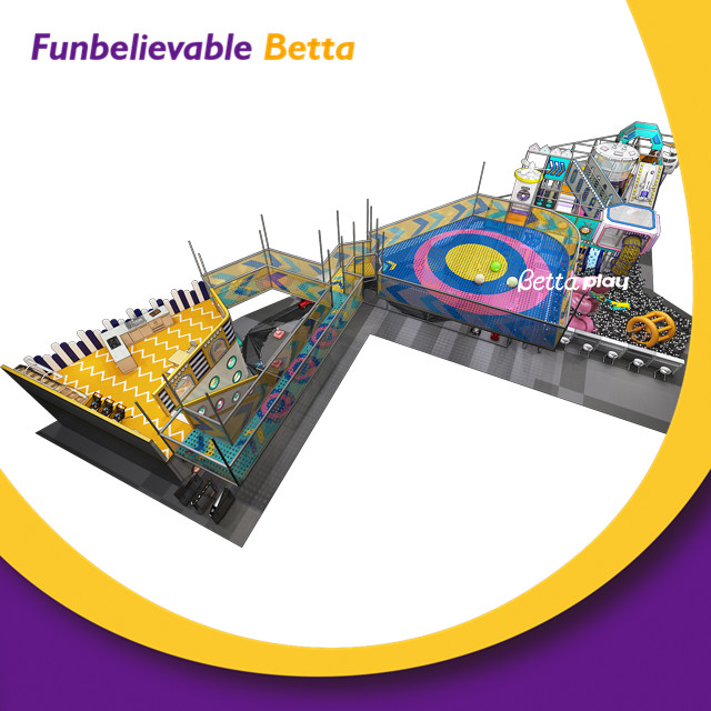 Bettaplay Professional Soft Playground Indoor Commercial Kids Indoor Playground with Trampoline Equipment