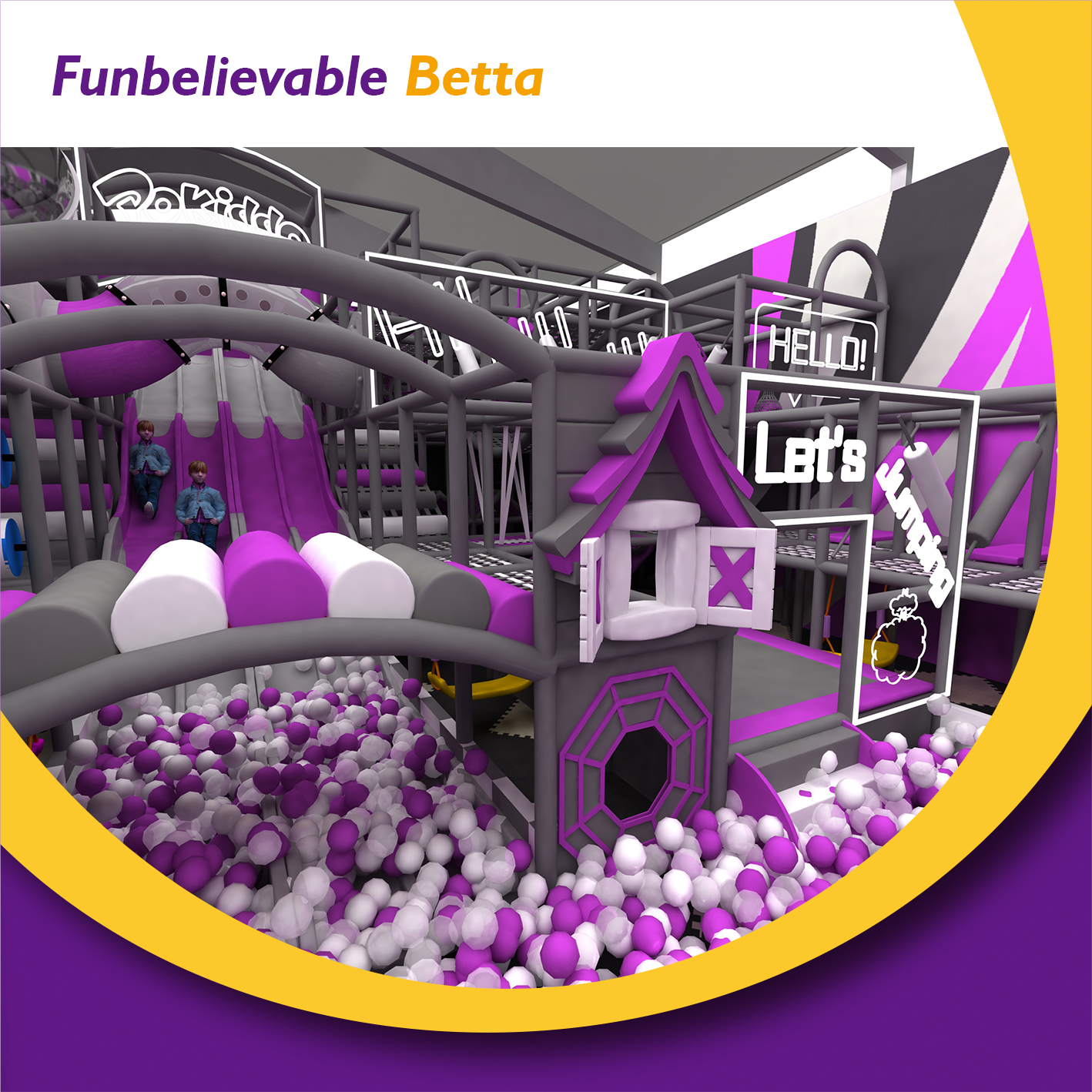 Bettaplay Kids Soft Play Park Safety Kids Indoor Playground Happy Area Party Room