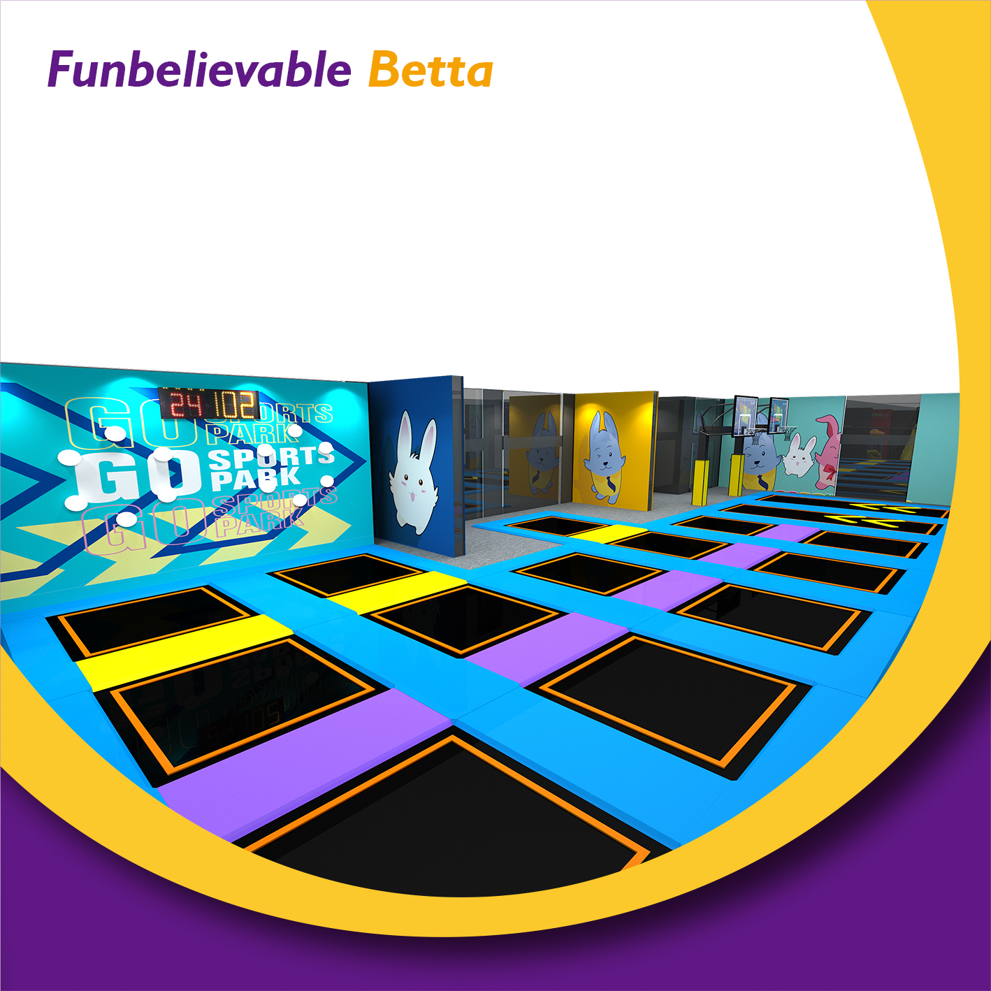Bettaplay Trampoline Kids Area with Foam Pit Indoor Playground Play Area Ball Pit Supplier