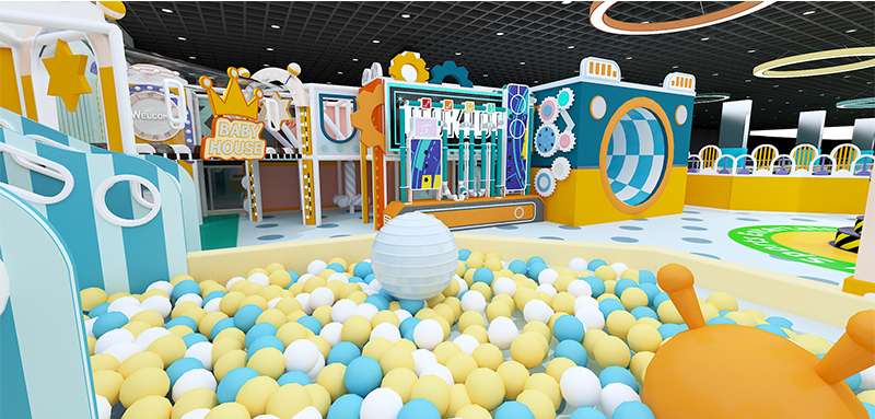 Playground de interior para niños Juego de juegos