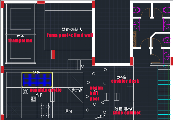 indoor playground layout
