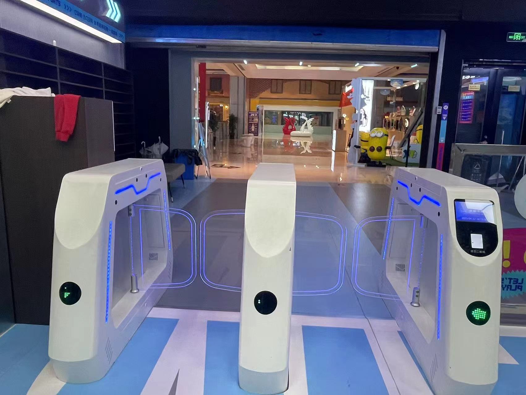 indoor playground entrance turnstile