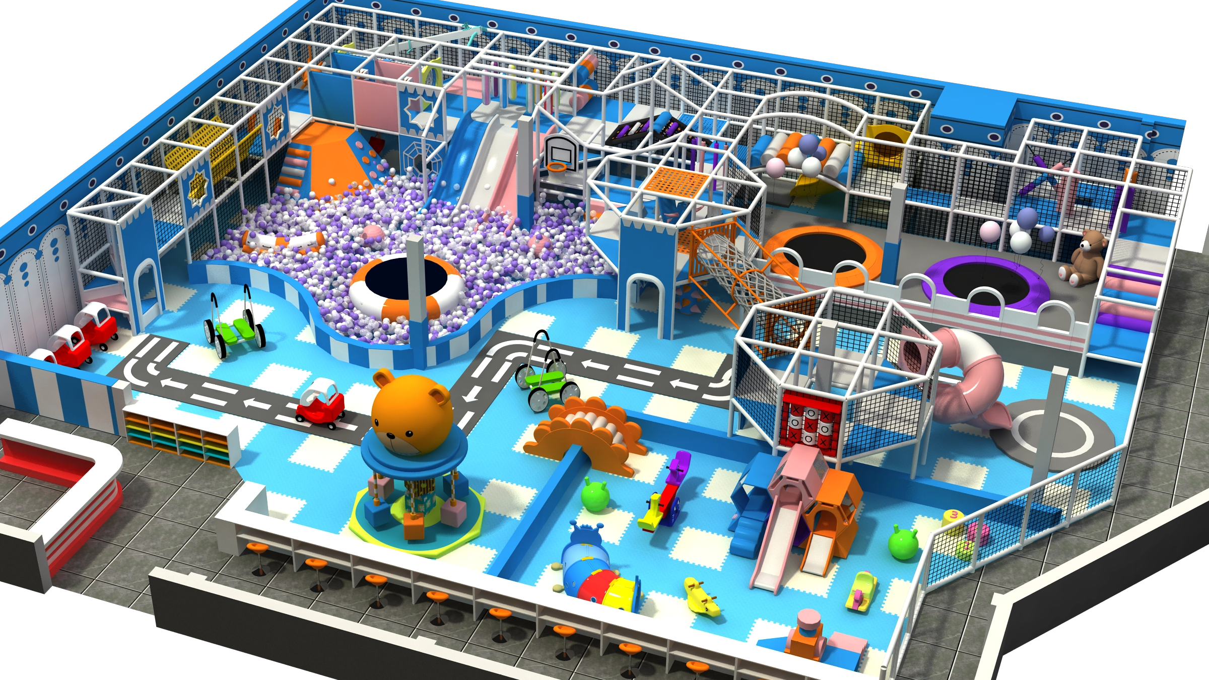 What are the steps to make a profitable indoor playground?