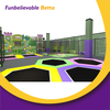 Bettaplay 750sqm Customized Indoor Playground Equipment with Trampoline Park And Ninja Course