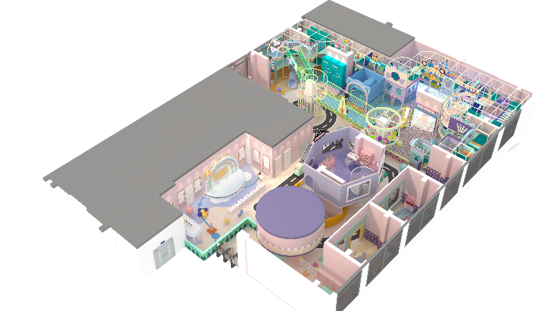 Design Case of A 800sqm for 3-15-Year-Old Children's Play Center in Xining, China