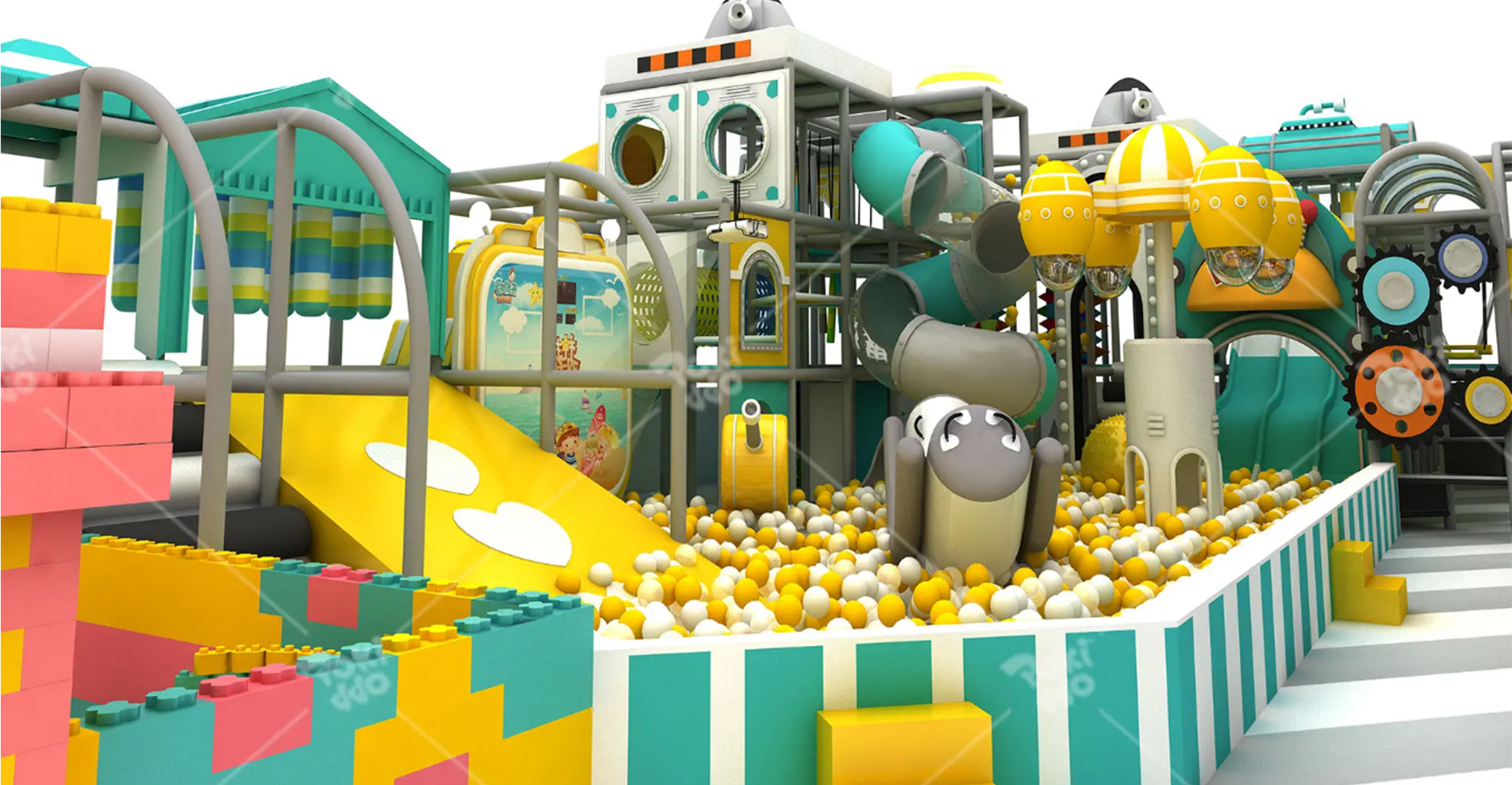 Caso de diseño de Pokiddo: un parque infantil de 560m² en Arabia Saudita