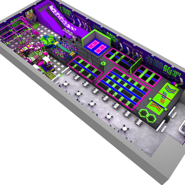 indoor and trampoline