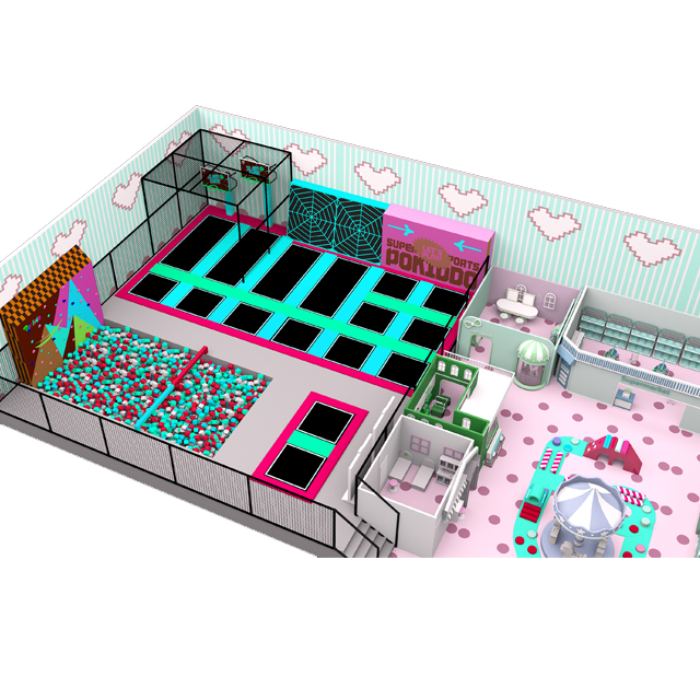 trampoline and foam pit