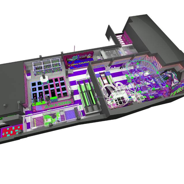 high rope course indoor playground