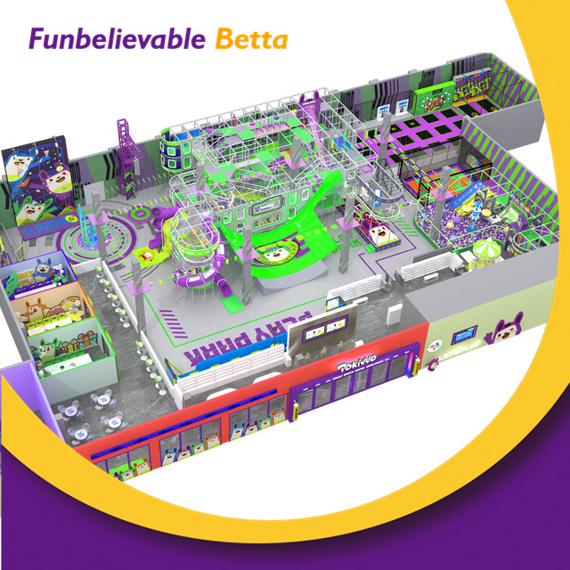 Bettaplay 1714sqm Children's Playground Manufacturers Customize Soft Playground Equipment