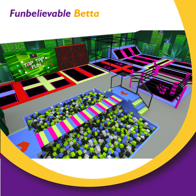 Bettaplay 2000 sqm Play-Standard Kids Indoor Playground Equipment Trampoline Park 