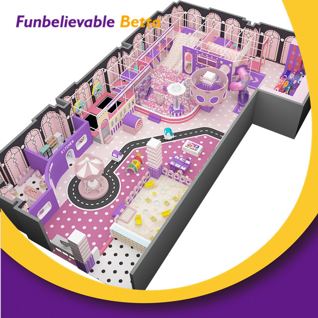 Bettaplay 500 Sqm Children's Indoor Play Games Naughty Castle Plastic Playground Equipment