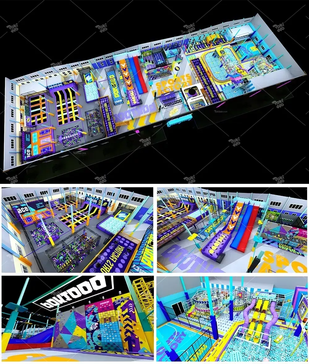 дизайн крытой детской площадки