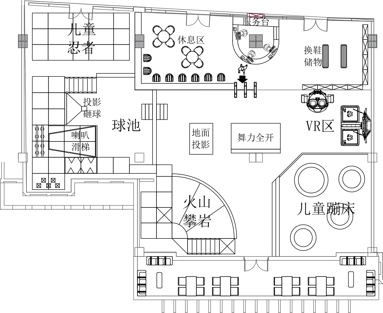 Planning of indoor children's playgrounds