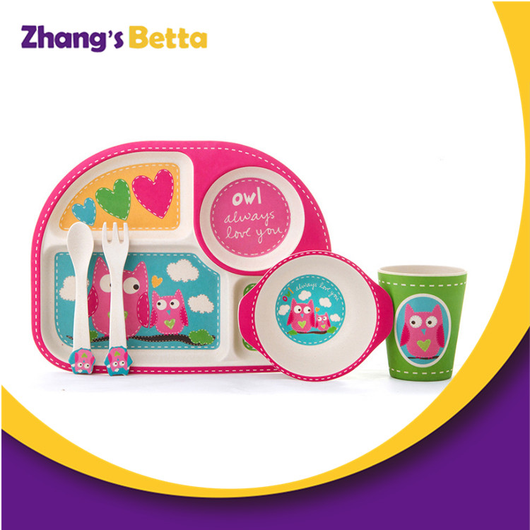 Hot Sell Eco-friendly Bamboo Dinnerware Sets for Toddler