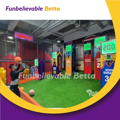 Bettaplay HIgh Quality Basketball Game Kids Indoor Play Trampoline Park ...