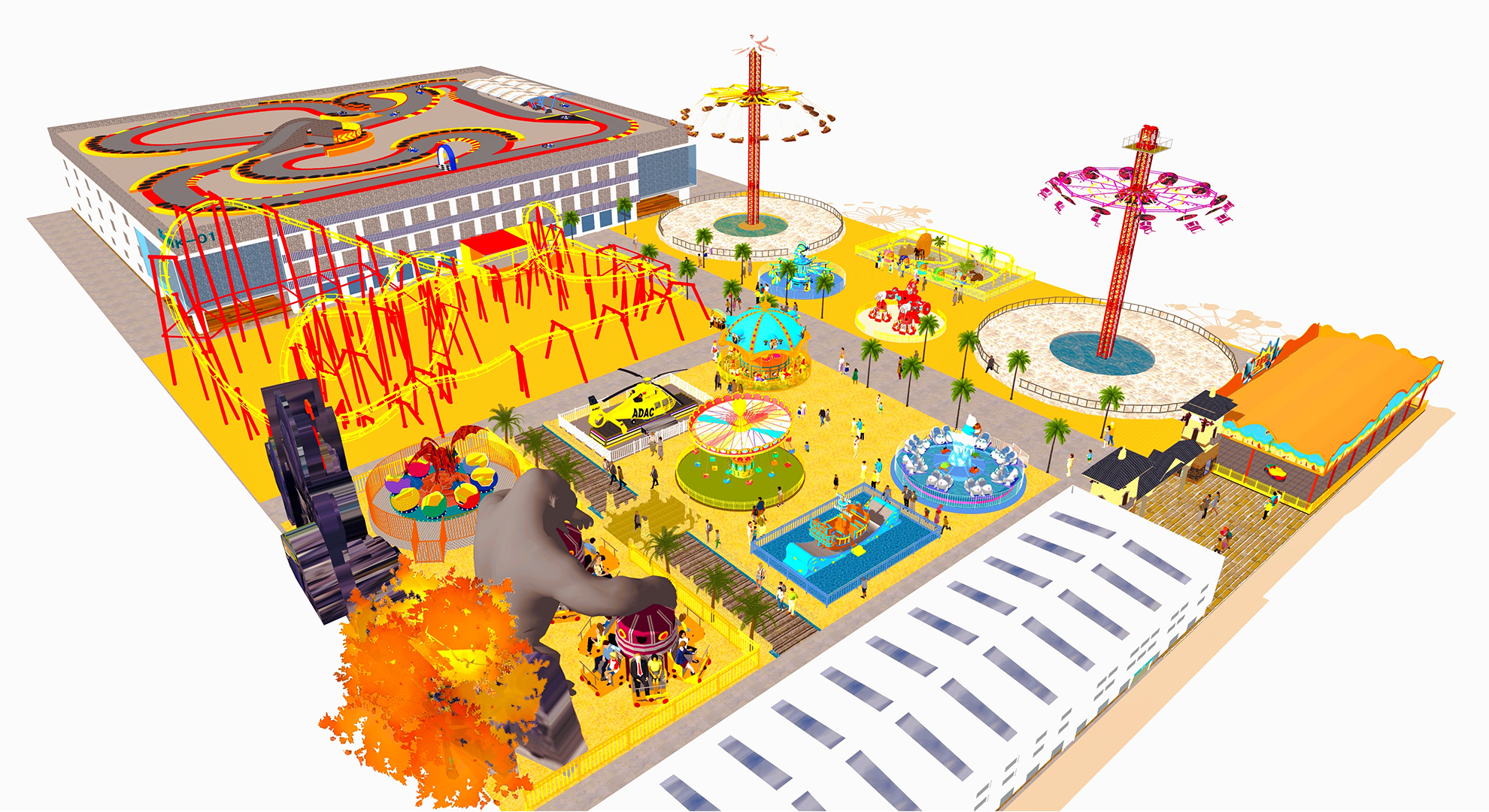 Pokiddo Commercial Design Case of An Indoor Family Entertainment Center in Shenyang: 3,600 Square Meters Project