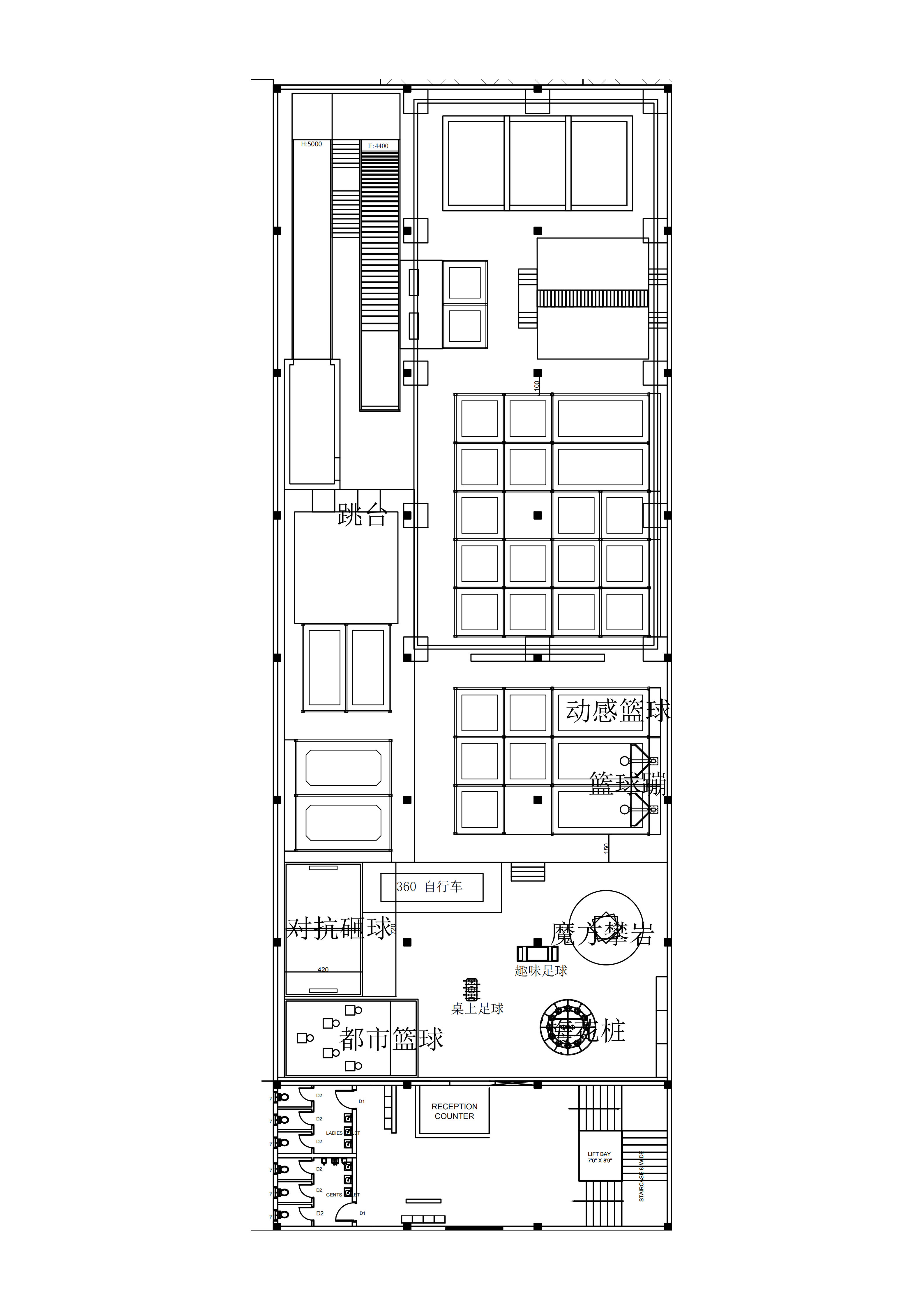 1300m&sup2;蹦床部分-Model_01
