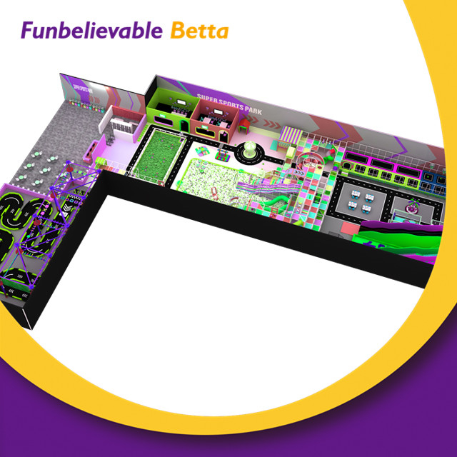 Bettaplay 2380 Sqm Sports & Entertainment Amusement Park Facilities Indoor Amusement Equipment Indoor Playground Commercial One-Stop Kids Indoor Playground Soft Play Center Customized Theme Park Equi