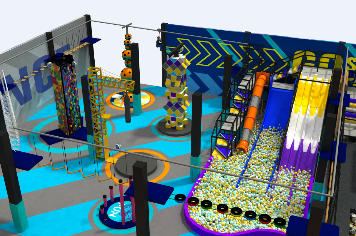 Effect picture of indoor amusement park