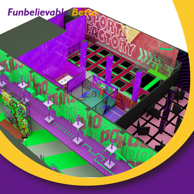 2000 Sqm Large Glow LED Slide Indoor Playground Equipment Commercial Soft Play Center Kids Indoor Playground on Sale