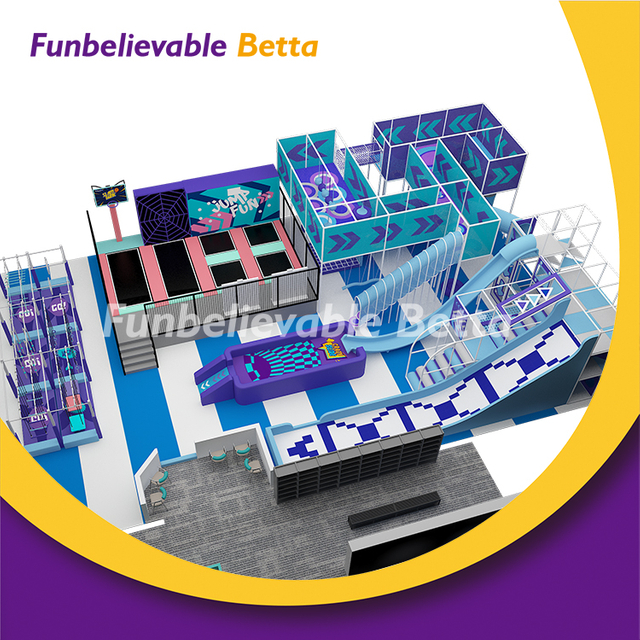 BetTaplay 320SQM Commercial Diseño gratuito Playground Indoor Playground con Trampoline & Super Slide