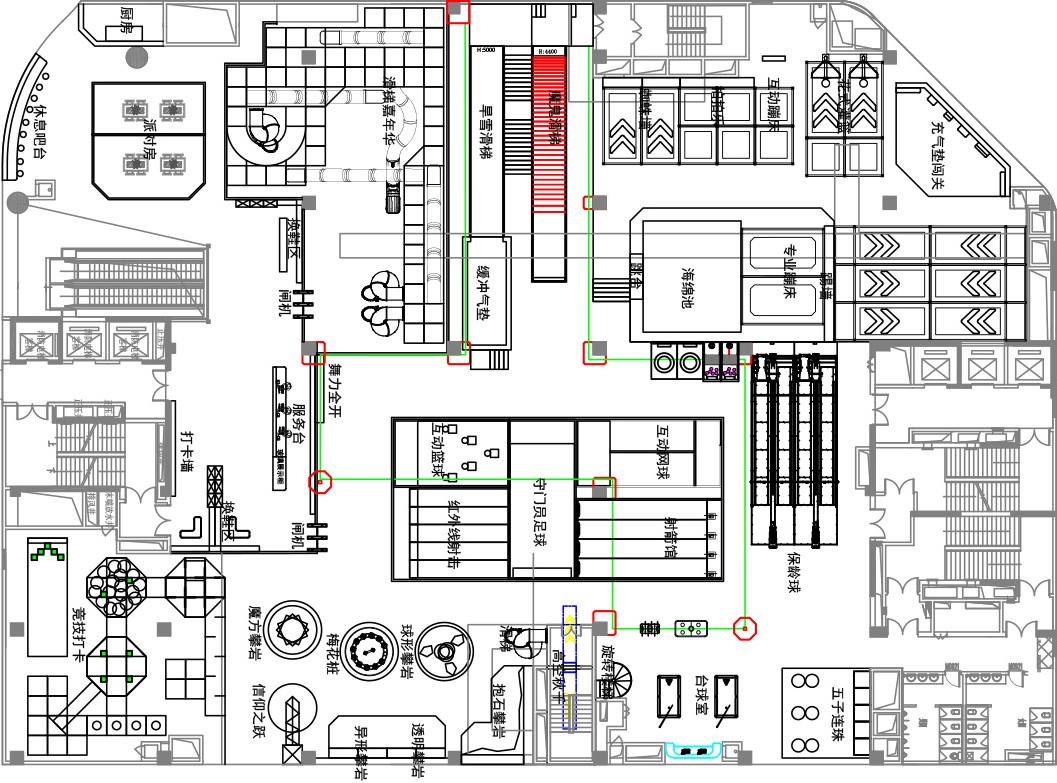 Indoor Amusement Park Planning Map