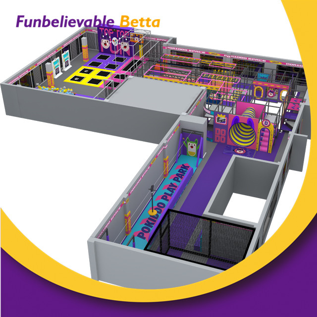 Bettaplay 1900 sqm Most Popular Indoor Playground Equipment Soft Play Children Park