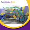 Bettaplay 550 SQM Commercial Indoor Wall Obstacle Ropes Course Playground Indoor Curved Horn Slide 