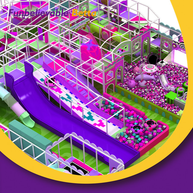 Bettaplay 600 Sqm Indoor Soft Play Center Commercial Kids Indoor Playground with Maze Playland