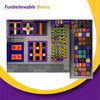 Bettaplay 310㎡ indoor playground equipment trampoline park kids jumping zone amusement park with indoor soft playground structure