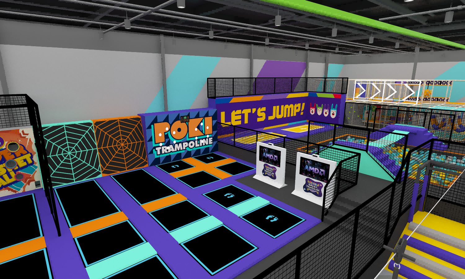 TRAMPOLINE PARK SPORTS EQUIPMENT