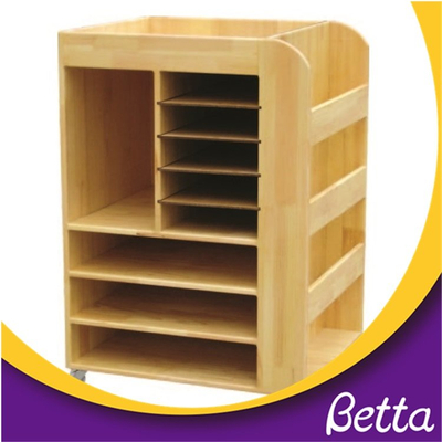 Classroom furniture wooden modern bookshelf and cabinet 