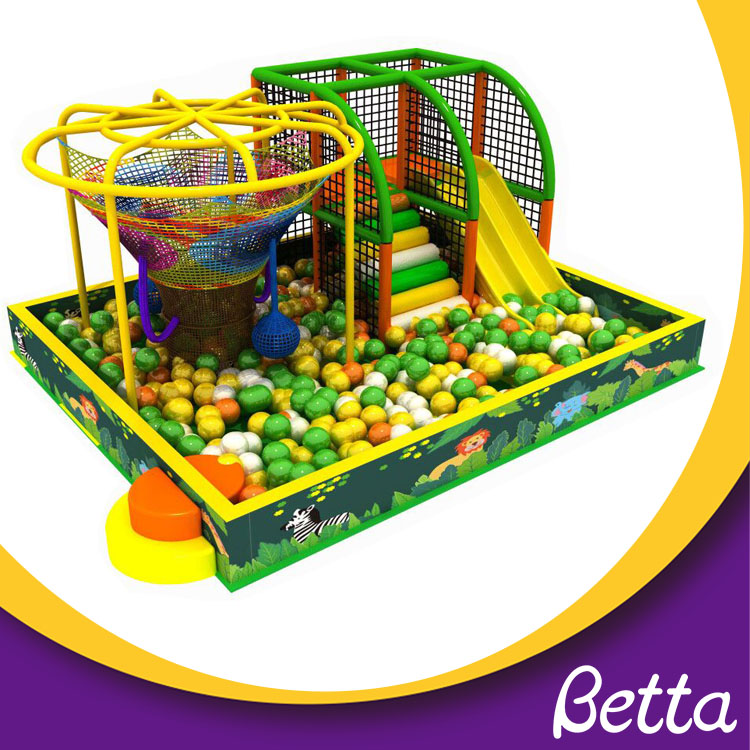 small crocheted indoor playground for kids play