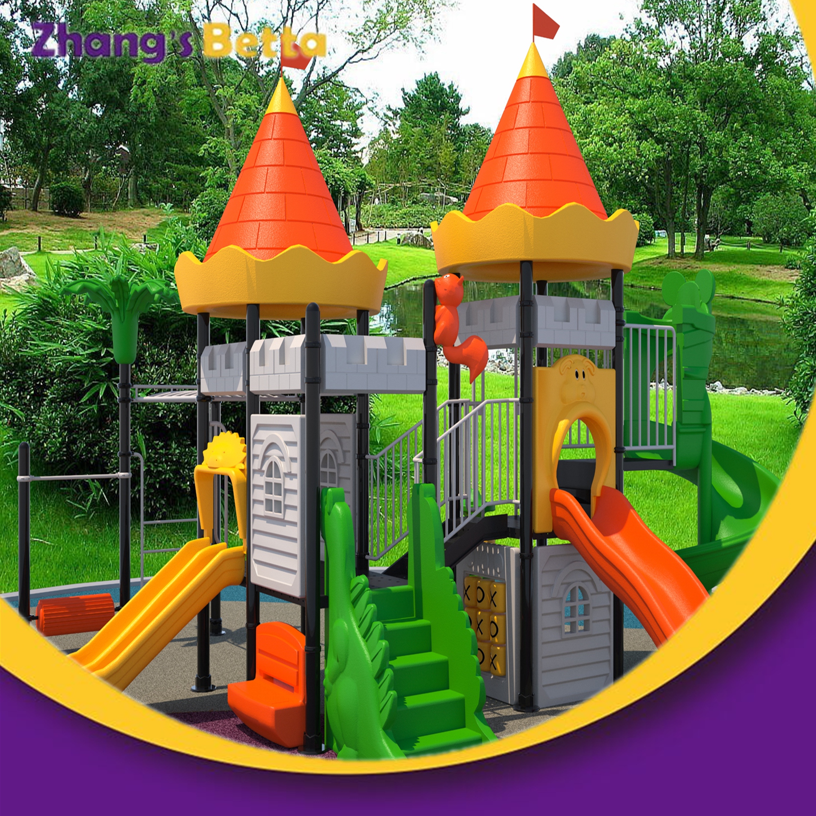 Customized Color Anti-crack toys for outdoor playgrounds