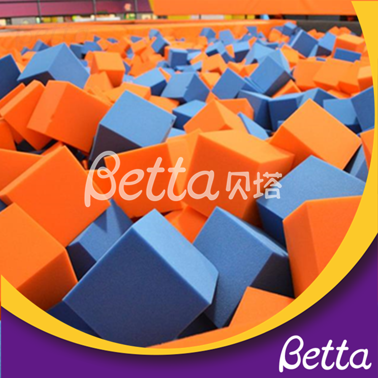 Bettaplay foam cube cover and foam cube for foam pit in outdoor playground