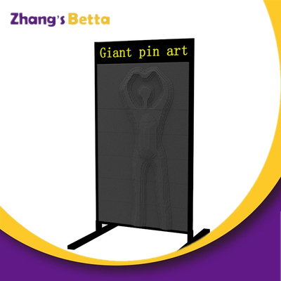 3D Pin Art Sculpture Extra Large Pin Impression Hand Toy in Green Pin Screen Pin Wall 